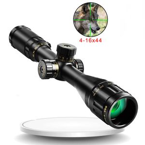 BSA 4-16x44 AOE Tactical Riflescope Optic Sight with Green and Red Illuminated Hunting Scopes