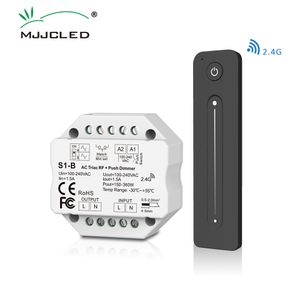 AC Triac Dimmer 220V 230V 110V LED Lamp Push PWM Dimmer Switch 2.4G Wireless RF Touch Remote Control S1-B Dimer 220V