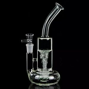 Beher Cam Bongs Nargile Tornado Perc Cyclone Percs Su Boruları 18mm Ortak kurulama kuleleri Geri dönüşümcü petrol kuleleri