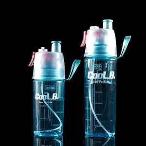 BPA Бесплатный туман Spary Пластиковая Бутылка Воды Открытый Велоспорт Запуск Портативные Спортивные Бутылки Герметичные бутылки