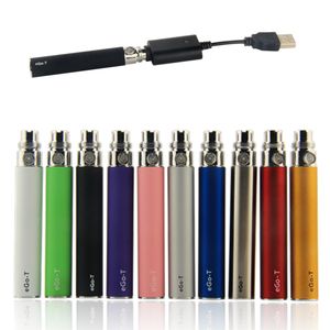 510 pil USB Şarj Cihazı ile birlikte gelir eGo Serisi 650 900 1100 mah ego-t vape evod piller Ce4 için yağ vapes Atomizer 100% Kalite