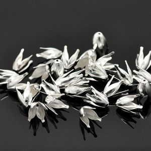 500 adet Gümüş Bronz Kaplama Çiçek Metal Boncuk Kapakları Boncuk Uç Kapakları 13mm Telkari Takı Bulguları Bağlayıcı Boncuk Kap Diy Takı