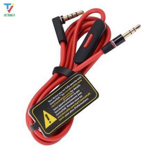 100pcs/lot 3.5mm yedek Kırmızı Kablolar Kontrol Konuşması ve Mikrofon Uzantısı Ses Audio Audio Erkek Mixr için Mixr için