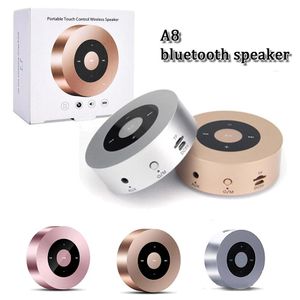 A8'in bluetooth hoparlör kablosuz süper bas dokunmatik tuşlar MIC surpport sd kart hoparlörlerle akıllı MP3 müzik hoparlör handfree