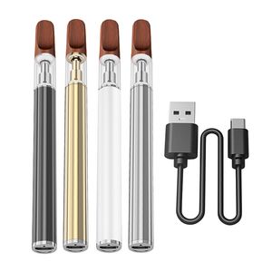0.5ml Tek Vape Kalemler Cam Arabaları şarj edilebilir batarya Starter Kit Seramik Bobin USB Port Şarj ile Atomizörlerin Vaporizer Pen boşaltın