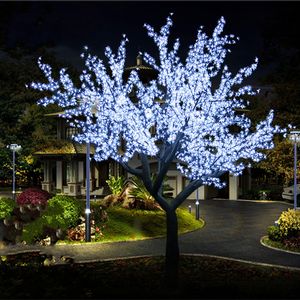 6 Цвет светодиодные вишневые цветы светодиодные светодиодные светодиодные деревья 3456ps Светодиодные лампочки 3 м. Высота 110/220VAC
