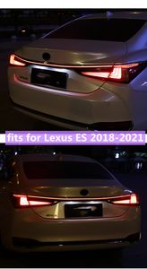 ES300 ES için Araba Styling LED Kuyruk Işık 18-21 DRL Arka Işıklar Lexus ES260 ES200 Arka Sis Fren Dönüş Sinyali Ters Lambası