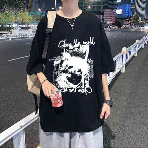 2021 Yeni Popüler Hottest Moda Seri Deneyleri Lain Iwakura Baskı T-Shirt Erkekler Kadınlar Shrink-Proof Pamuk Tişört Çiftler G1222 Tops