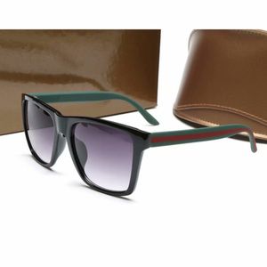 Designer-Sonnenbrillen für Herren, authentische polarisierende Sonnenbrillen, grau/rot, quadratische Designer-Brillen, Herren-Sonnenbrillen mit Box