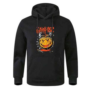 Cadılar bayramı Balkabağı Baskı Hoodie Adam Kazak Sonbahar Kış Polar Moda Giysileri Karikatür Vintage Cosplay Hip Hop Streetwear H1227