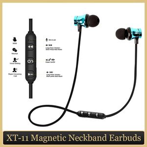 Bluetooth магнитные наушники XT-11 работает спортивные наушники в ухе беспроводные наушники BT4.0 различные цвета для мобильных телефонов MP3 MP4 с коробкой