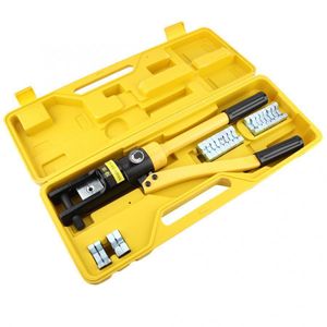 Professional Hydraulic Crimping Tool - Durable Steel Wire Crimper for Welding, Cable, and Terminal Crimping - 13T Pressure, 22mm Width (YQK-300)