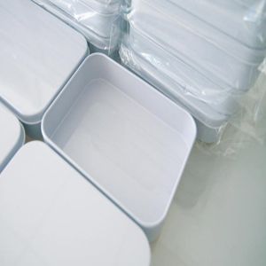 Beyaz Teneke Kutu Dikdörtgen Hediye Kutusu Sızdırmazlık Düz Çay Şeker Kartvizit USB Saklama Kutuları Durumda Sundry Organiz