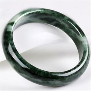 Bileklik doğal koyu yeşil guizhou taş bilezik otantik yuvarlak bilezik güzel kadın jades jewelry1