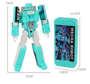 Cep Telefonu Dönüşüm Robot Oyunu Ile Ses Işık Deformasyon Action Figure Oyuncak Erken Eğitim Çocuk Oyuncakları