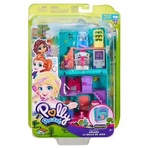 Подлинные карманы Polly Dolls Mini Toy Scene Polly Arcade City Restaurance Аксессуары для девочек Партия Дом Кукол игрушки для детей подарок