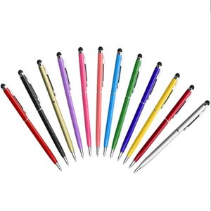 Оптовая мини-емкостный сенсорный экран Металлическая ручка шариковая ручка ручка ручка зубочистки может настроить логотип