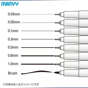 8 Adet / grup Marveri Sanat Marker Çizim ve Fırça Kroki Astar Pigment Karikatür Jel Kalem Anime Araçları Kırtasiye Okul Kaynağı 6861 Y200709