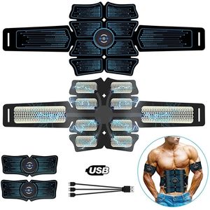 Abdominal Kas Stimülatörü Akıllı Eğitmen EMS 6 PACK Toplam ABS Fitness Ekipman Dişli Kasları Evde USB Ücretli Spor Salonu 220301