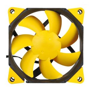 FANS SOĞUTLARI SOĞUK Sarı F123 Bilgisayar Kılıfı 12 V Güç Kaynağı Fanı Ultra-Quiet CM Soğutma Hidrolik Rulman Hızı 1200 Süper Mute1