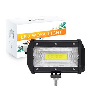 5 inç 72 W LED Çalışma Işık Bar Taşkın Işın Cob Su Geçirmez Sis Işık Motosiklet Off Road Jeep Kamyon 4x4 ATV SUV 12 V 24 V