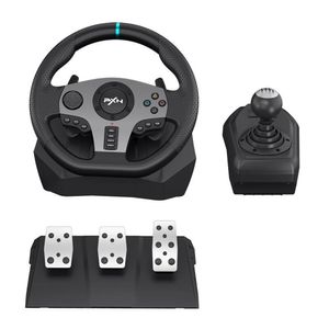 PXN-V9 jogo volante pedal vibração corrida roda 900 rotação controlador de jogo para xbox um 360 pc ps 3 4 para nintendo switch