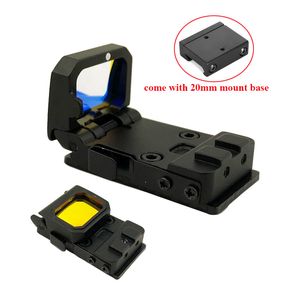 Taktik VISM Flip Sight Tabanca Red Dot Refleks Kapsam Avcılık Tüfek AR15 M4 Için Katlanabilir Optik 20mm Picatinny Dağı ve G Dağı