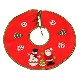 Noel dekorasyonları ev dekoru için ağaç etek kırmızı halı partisi dekorasyon zemin kapağı mat xmas alfombra1