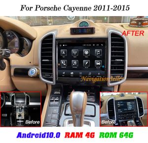 Android10.0 сенсорный экран 4 + 64G 8.4 дюйма автомобиля DVD-плеер GPS для Porsche Cayenne 2011-2015 Mutimediea навигация Support Carplay AutoPlay автомобиль стерео