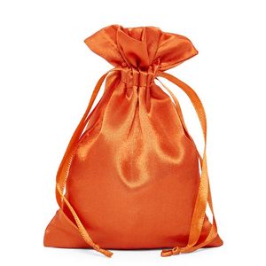 Saten Takı Çanta Kırmızı İpli Çanta Hediyeler Torbalar Noel Düğün Favor Çantalar için Bebek Duş