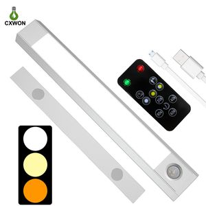 60LEDS USB Dolap Işığı Şarj Edilebilir Taşınabilir Kablosuz Dimmable Dolap Işıkları Mutfak Merdiven Koridoru 3 Aydınlatma Kaynak Gece Işığı