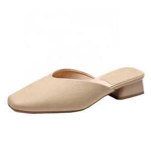 NXY тапочки женские тапочки Новые продукты летом 2022 с плоским дном женские туфли на открытом воздухе досуг доставка 220124