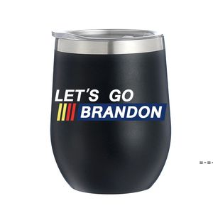 12oz deixa ir Brandon Venda quente de aço inoxidável Cerveja de cerveja de viagem caneca de água garrafa térmica caneca RRA11204