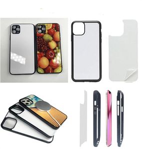 20 adet Cep Telefonu Kılıfları Süblimasyon DIY Beyaz Boş TPU + PC Tamponlar Iphone'lar için Uygun Kablosuz Şarj Destek
