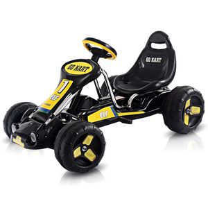 Go Kart Kids Ride на автомобиле Педаль для автомобиля Автомобиль 4 колесные гонщики игрушечный стелс открытый