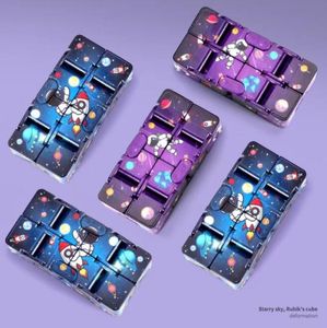 Infinity Cube Yaratıcı Gökyüzü Sihirli Fidget Küpleri Antistres Oyuncak Ofis Flip Kübik Bulmaca Mini Blokları Dekompresyon Komik Oyuncaklar