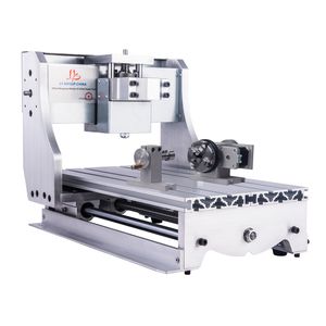 Klasik 3020 4AXIS CNC Yönlendirici Gravür Sondaj ve Öğütme Makinesi Ahşap Yönlendirici Torna Döner Eksenli Alüminyum Çerçeve