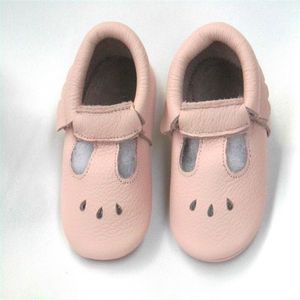 Newborn Baby Moccasin Младенцы Обувь мягкие нижние натуральные кожаные малыши младенческие первые ходоки девушки сандалии LJ201104