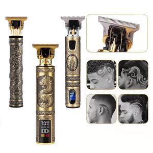 Бесплатная стрижка Bib T9 машина ЖК-дисплей для волос Salon Professional Hair Checkper Man Trimmer Beard Парикмахерская Комбинация Личная помощь 220209
