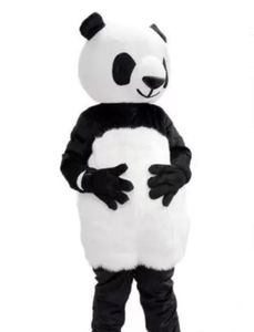 Sevimli Marka Karikatür Yeni Profesyonel Panda Maskot Kostüm Tam Vücut Sahne Kostümleri Unisex Yetişkinler