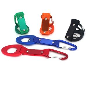 100 ADET Açık Havada Spor Su Şişesi Toka Kanca Tutucu Klip Şişe Askı Alüminyum Carabiner Kamp için Seyahat Survival Aracı