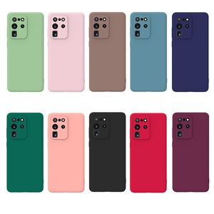 Мягкие чехлы для телефона TPU для iPhone 13 12 11 PRO MAX XR X XS 7 8 6s Plus Multi Colors Matte Back Cover Samsung S21 S20 Примечание 20 DHL Fast