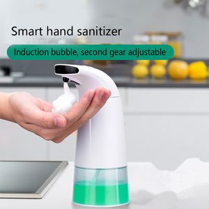 250ml Automatic Soap Dispenser Smart Infrared Sensor Touchless Foam Soap Dispenser Pump Hand Washing Bathroom Accessories Y200407