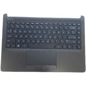 New Original Palmrest housing for HP 14s-CF 14-CF 14S-DF 14-DK Top Cover With US Backlit Keyboard L24817-001 Black