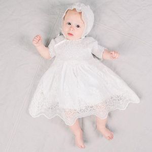 Kızın Elbiseleri Vaftiz Bebek Kız Bebek İlk Cemaat Çocuk Giyim 1 Yıl Doğum Günü Küçük Dantel Giysileri için