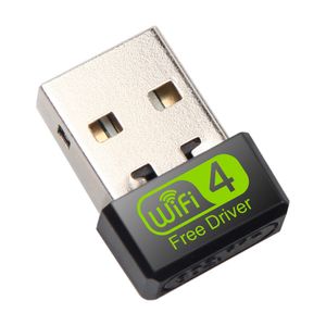 Anten Wi-Fi Alıcı adaptörü Ücretsiz Sürücü Mini USB WiFi Adaptörü 150Mbps WiFi Dongle İçin PC USB Ethernet 2.4G Ağ