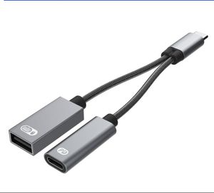 USBC OTG Кабельные Телефонные Адаптеры 2 IT Type-C Мужской в ​​USB C Зарядное порт с USB-адаптером для Samsung Google