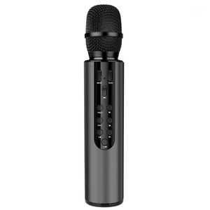 Микрофоны Беспроводной микрофон Двойной динамик Конденсатор Bluetooth Караоке для караоке / пения / церковь / речь Black1