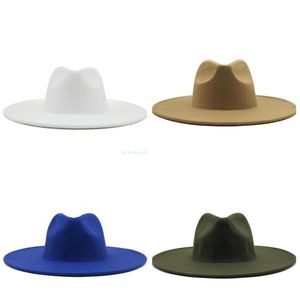 Fedoras içinde toplu büyük büyük geniş ağzına kadar şapka üst resmi şapka bayan hissedilen fedora şapka erkekleri kadın caz panama baş adam kadın başlıklar erkek kadın moda aksesuarları toptan