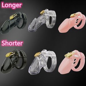 Massage Plastic Chastity cage Male Chastity Device Cock Cage With 5 Size Rings Brass Lock cock ring Locking Number Tags Sex Toys for men